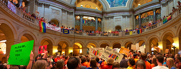 Marriage Demonstration at Minnesota State Capitol